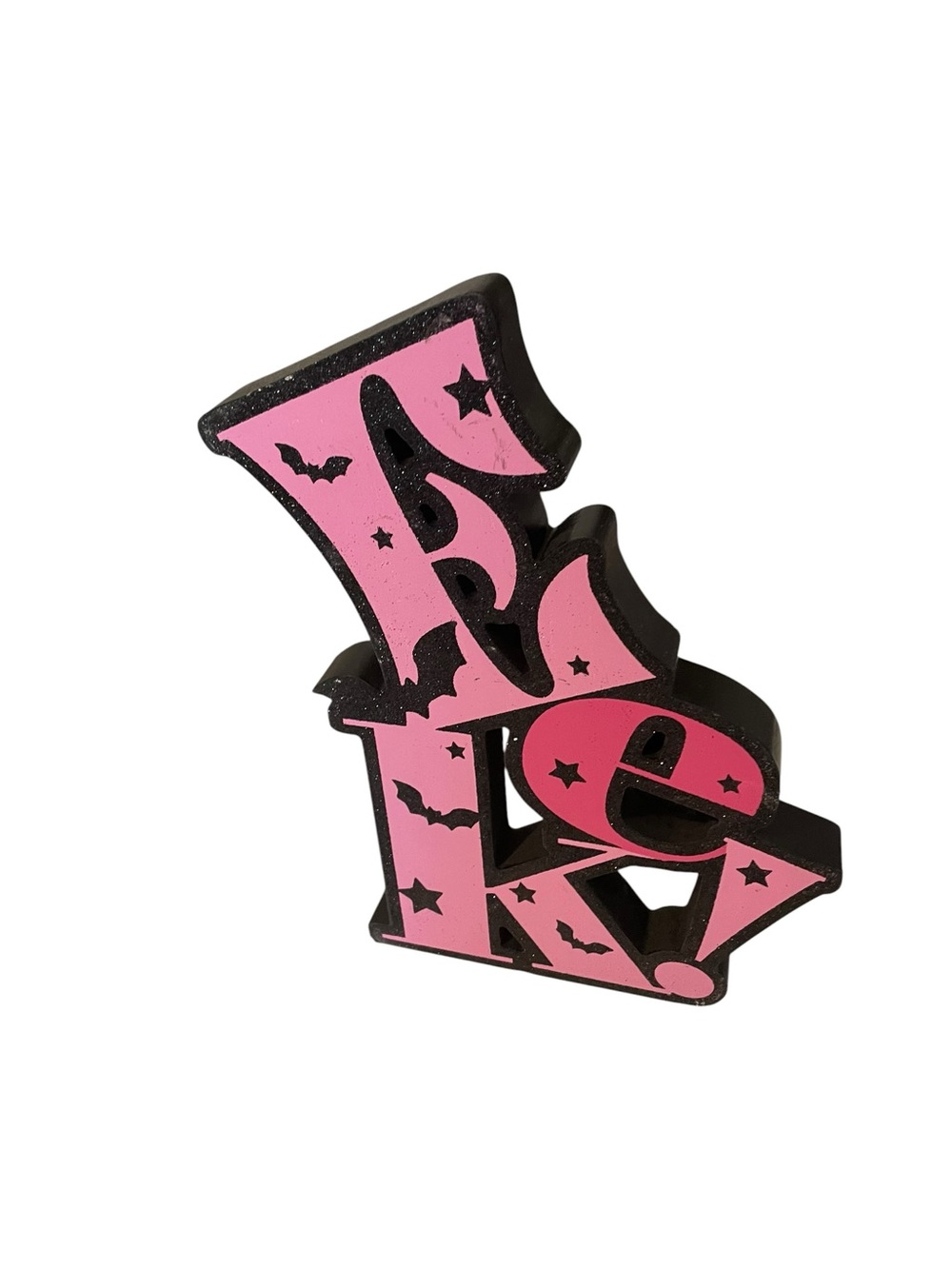 Ashland Pink and Black 'Spooky' Holiday Block Decor